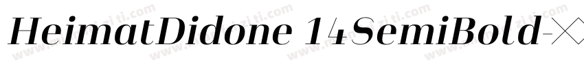 HeimatDidone 14SemiBold字体转换